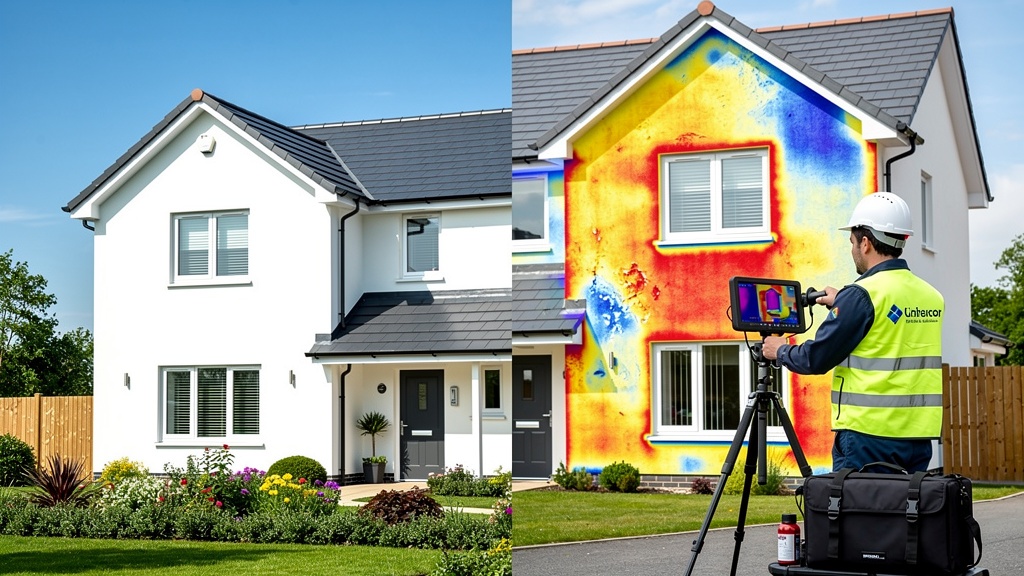 Before and after comparison showing the importance of a professional building survey